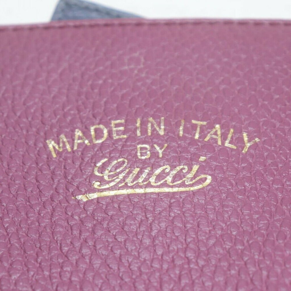 AUTHENTIC Gucci Tote Bag  Pinks Leather - Picture 10 of 13